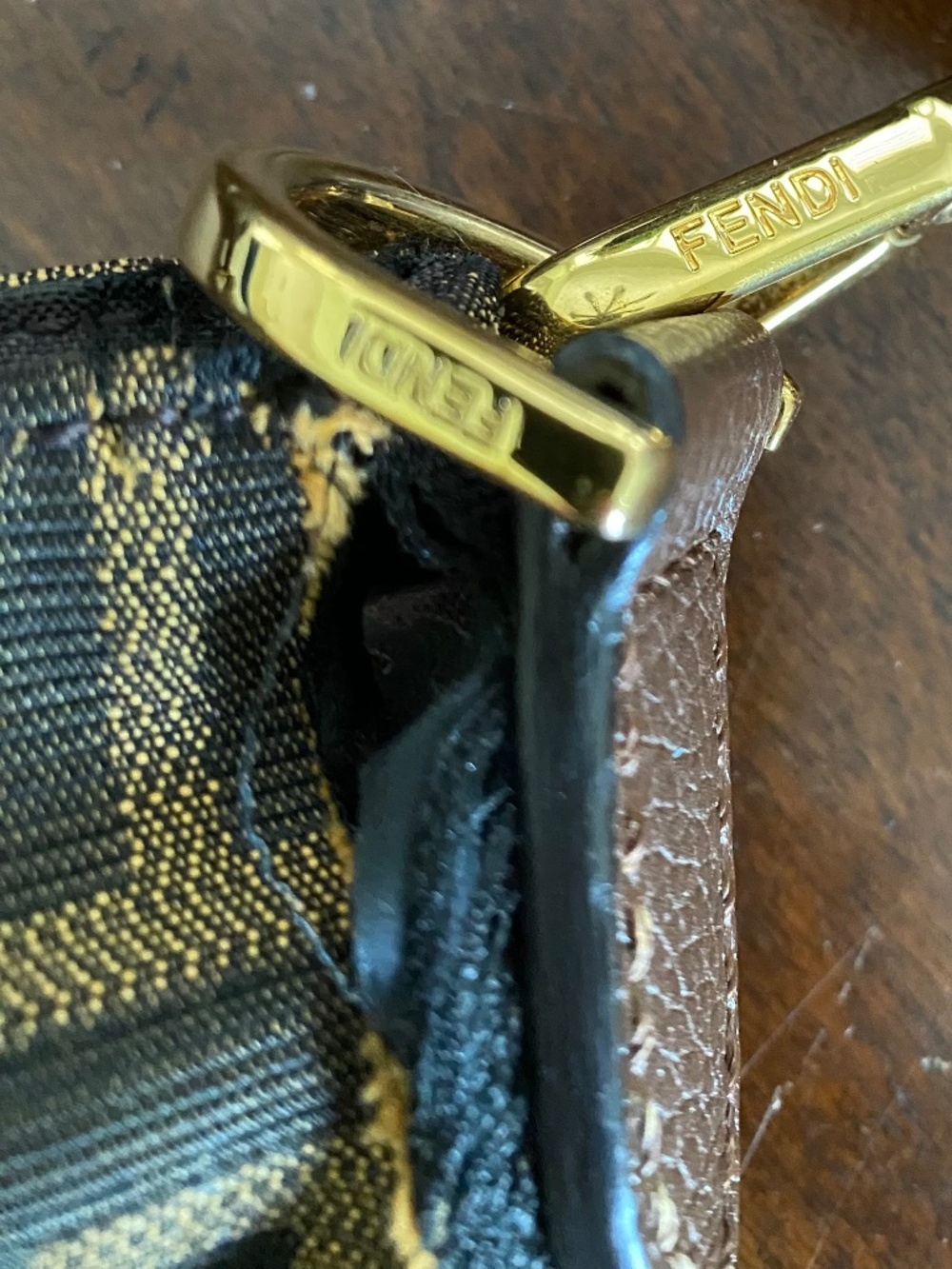 FENDI Canvas XL Hobo/Tote NO SHOULDER STRAP - FOR PARTS OR ADD YOUR OWN STRAP - Picture 3 of 11